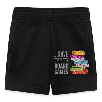 I have too many Boardgames - Baby Shorts - black - Front
