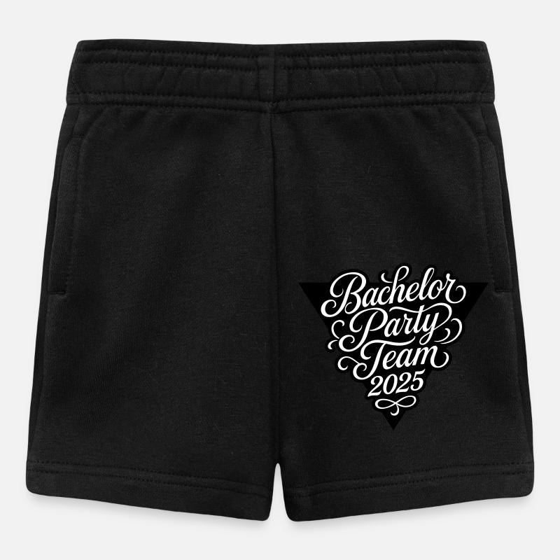 Bachelor Party Team 2025 - Baby Shorts - Schwarz