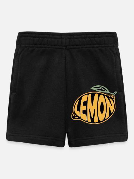 Zitrone - Cooles Frucht-Logo - Baby Shorts - Schwarz