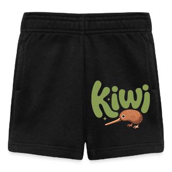 Süße Kiwi - Neuseeland Vogel Design - Baby Shorts - Schwarz - Vorne