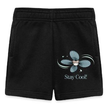 DECKENVENTILATOREN BLEIBEN KÜHL - Baby Shorts - Schwarz - Vorne
