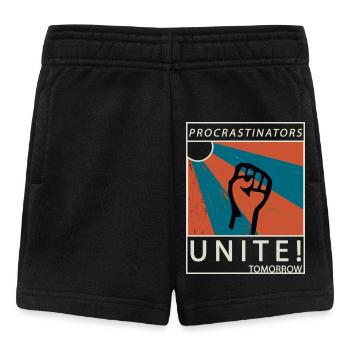 Procrastinators Unite Tomorrow Lazy His Gift - Baby Shorts - black - Front