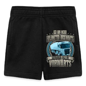 LKW Fahrer - Baby Shorts - Schwarz - Vorne