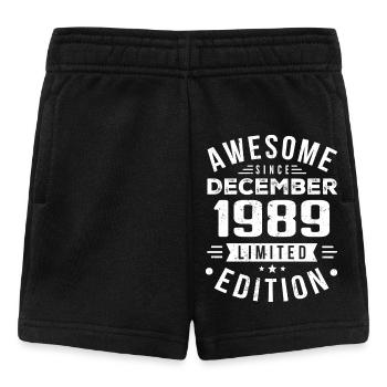 Geburtstagsgeschenk geboren im Dezember 1989 - Baby Shorts - Schwarz - Vorne