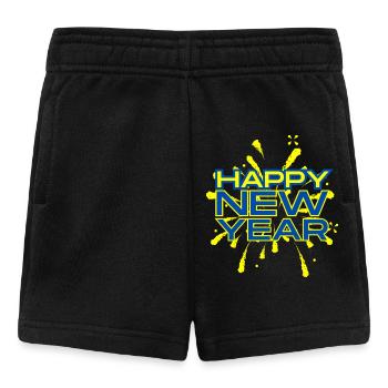 Happy New Year - Baby Shorts - Schwarz - Vorne
