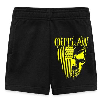 Schädel der Gesetzlosen Autobahn-Gangs Tod von Bikern - Baby Shorts - Schwarz - Vorne