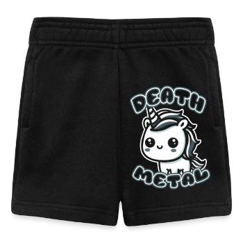 Death Metal/ Unicorn - Baby Shorts - black - Front