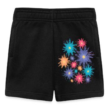 Fleurs colorées (d’occasion) 02 - Short Bébé - noir - Devant