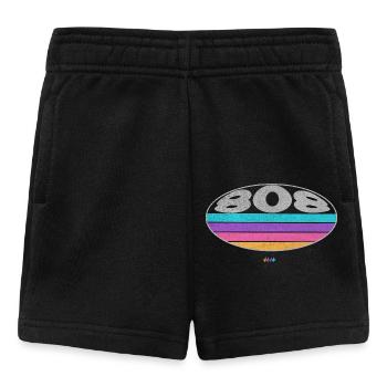 808 Analog SYNTHESIZER Drum Machine - Baby Shorts - black - Front