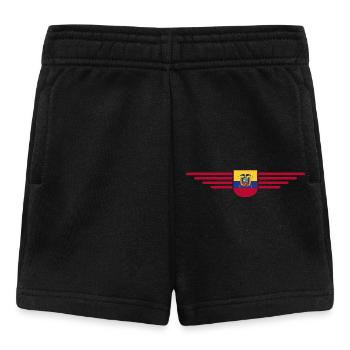Ecuador Fans T-Shirt Design - Baby Shorts - black - Front