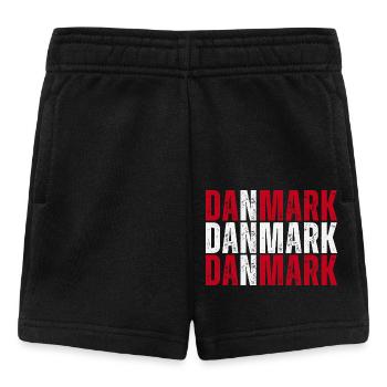 Drapeau du Danemark, fierté danoise - Short Bébé - noir - Devant
