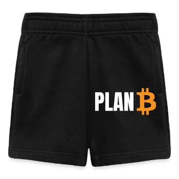 Plan B Bitcoin - Baby Shorts - Schwarz - Vorne