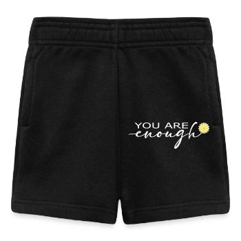 Positive Vibes – Du bist genug! - Baby Shorts - Schwarz - Vorne