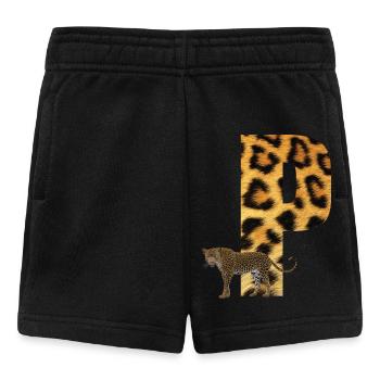 leopard p - Baby Shorts - Schwarz - Vorne