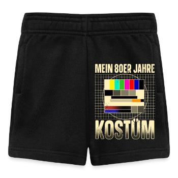 Mein 80er Jahre Kostüm Testbild Sendepause - Baby Shorts - Schwarz - Vorne