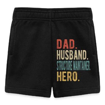 Structure Séjour Papa Mari Héros - Short Bébé - noir - Devant