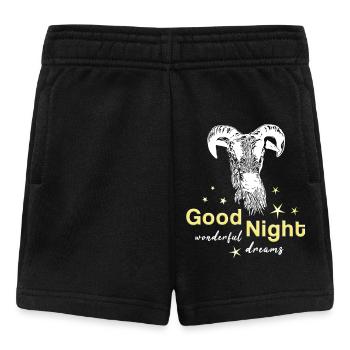 schaffbock good night Sheep Sleep Shirt - Baby Shorts - black - Front