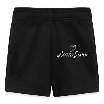 Douce petite sœur – cœur plein d’amour - Short Bébé - noir - Devant