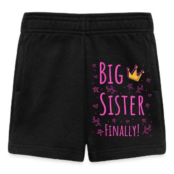 Big Sister Finally III - Baby Shorts - black - Front