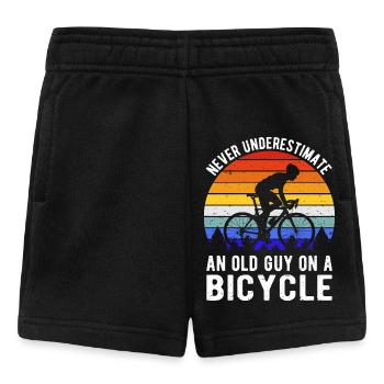 Unterschätzen Sie niemals einen alten Kerl auf einem Fahrrad I - Baby Shorts - Schwarz - Vorne
