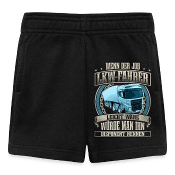 LKW Fahrer - Baby Shorts - Schwarz - Vorne