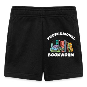 Professional Bookworm - Book Lover - Baby Shorts - black - Front