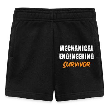 Mechanical Engineering Survivor Lustiger Spruch - Baby Shorts - Schwarz - Vorne