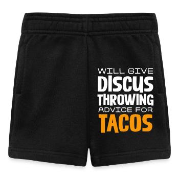 Discus Toss Tips for Tacos: Humorous - Baby Shorts - black - Front