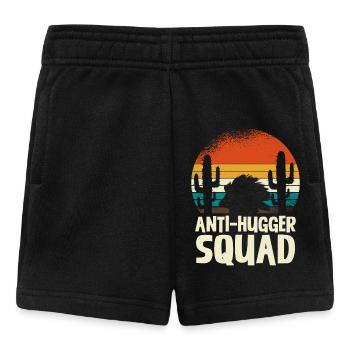Anti-Hugger Squad Kaktus Retro Wüste Igel - Baby Shorts - Schwarz - Vorne