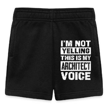 Je ne crie pas la voix de l’architecte - Short Bébé - noir - Devant