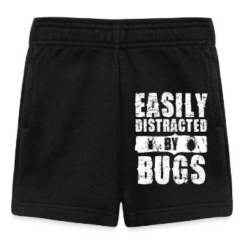 Easily distracted by insect motif - Baby Shorts - black - Front
