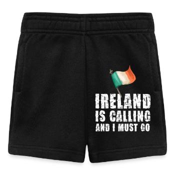 Irland Ruft Und Ich Muss Gehen - Baby Shorts - Schwarz - Vorne
