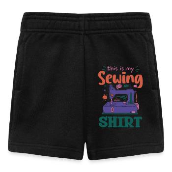 C’est ma chemise de couture Couture créative - Short Bébé - noir - Devant