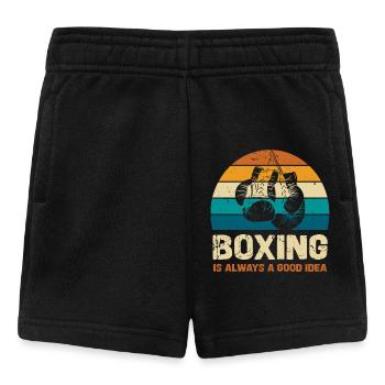 La boxe est toujours une bonne idée - Short Bébé - noir - Devant
