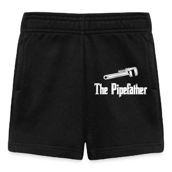 Le motif drôle de plombier Pipefather - Short Bébé - noir - Devant