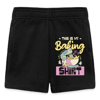 C’est ma chemise de pâtisserie Creative Baker - Short Bébé - noir - Devant