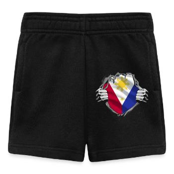 Drapeau philippin Pride - Short Bébé - noir - Devant