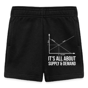 Tout est une question d’offre et de demande - Short Bébé - noir - Devant