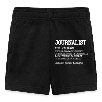 Journaliste Humour Définition Nom Créatif - Short Bébé - noir - Devant