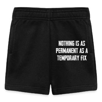 Rien n’est aussi permanent qu’une solution temporaire - Short Bébé - noir - Devant
