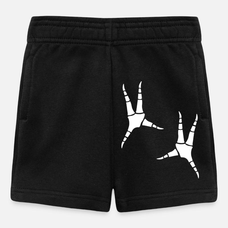 Parrot footprints - Baby Shorts - black