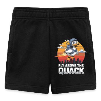 Fly Above The Quack With Flying Duck For - Baby Shorts - black - Front