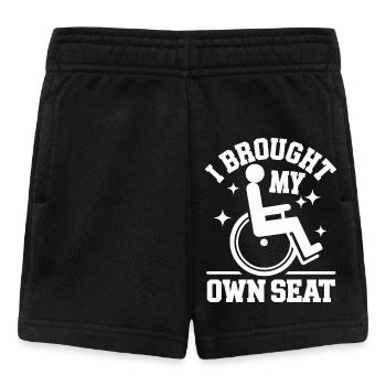 Wheelchair Wheelchair Disabled Humor - Baby Shorts - black - Front