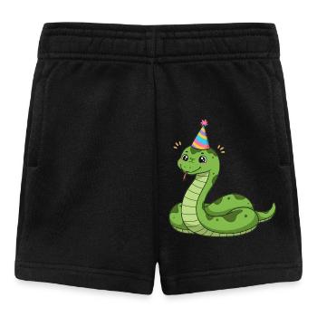 Animal Dessin Animé Fête Serpent - Short Bébé - noir - Devant