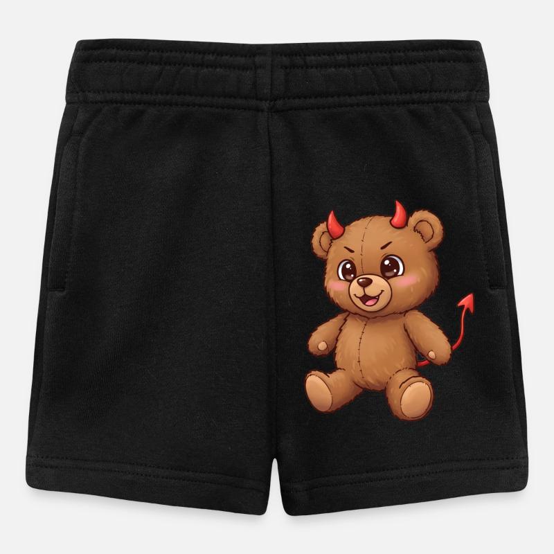 Teddy Bear Devil - Baby Shorts - black