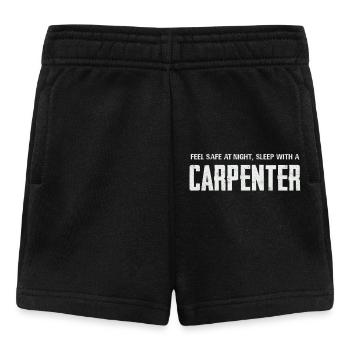 Se sentir en sécurité en dormant avec un menuisier - Short Bébé - noir - Devant