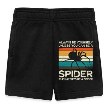 Sei Immer Du Selbst, Außer Du Kannst Eine Spinne - Baby Shorts - Schwarz - Vorne