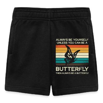 Always Be Yourself Butterfly - Baby Shorts - black - Front