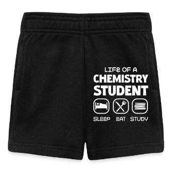 The Life of a Chemistry Student: Sleep, Eat, - Baby Shorts - black - Front