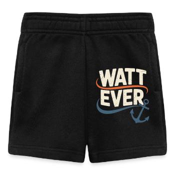 Watt Ever Maritime Anchor Motif - Baby Shorts - black - Front